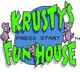 Krusty's Fun House (USA, Europe) Title Screen
